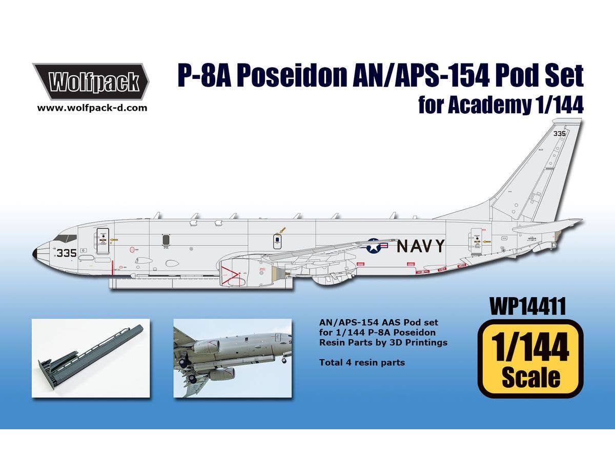 P-8A Poseidon AN/APS-154 Pod Set for Academy