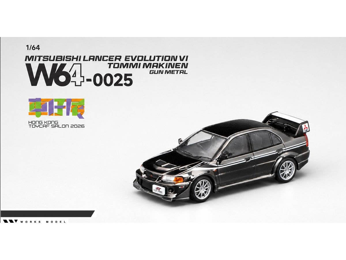 MITSUBISHI LANCER EVOLUTION VI TOMMI Gun Metal Hong Kong Toycar Salon 2026 event-exclusive edition