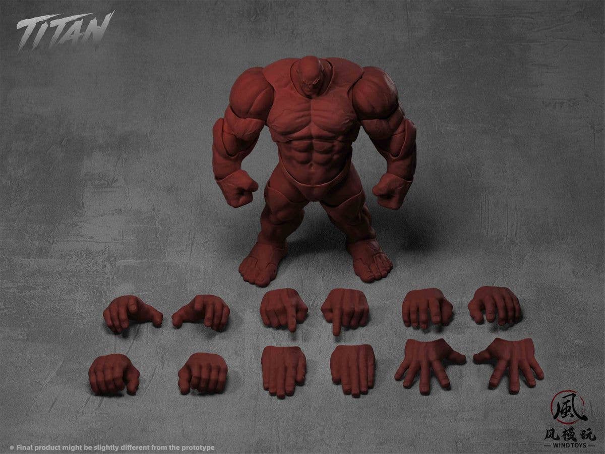 Super Action Figure Body Titan FMW011 Red Skin