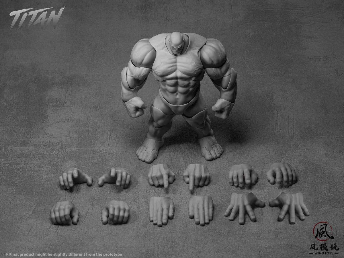 Super Action Figure Body Titan FMW012 Grey Skin
