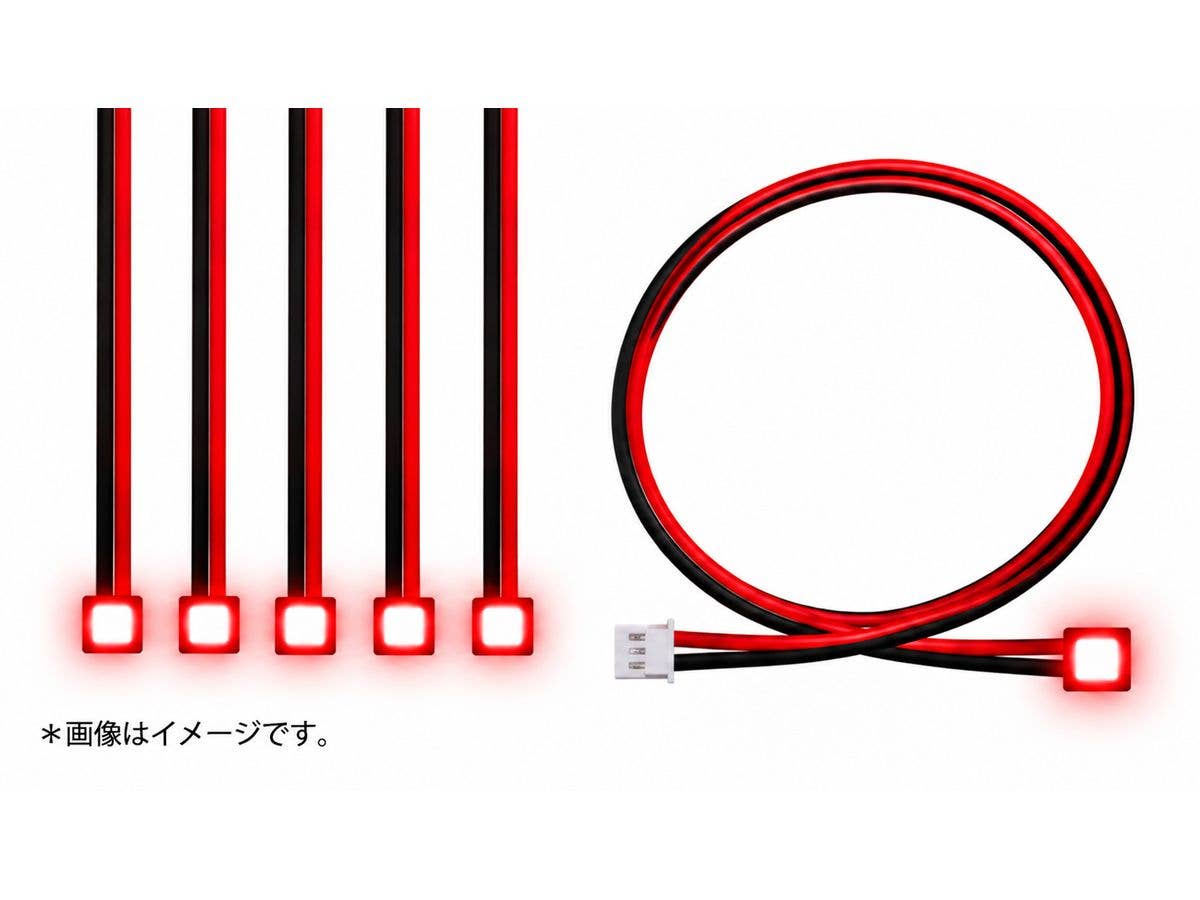 Multi-Control LED Unit LED Light Cable (5pcs Set) Red