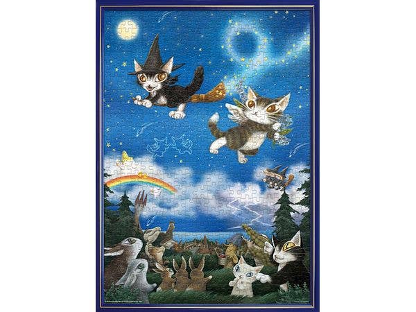 Jigsaw Puzzle: Wachifield: Angel & Devil Dayan - Looking Up at the Shining Night Sky Together 500pcs (38 x 53cm)