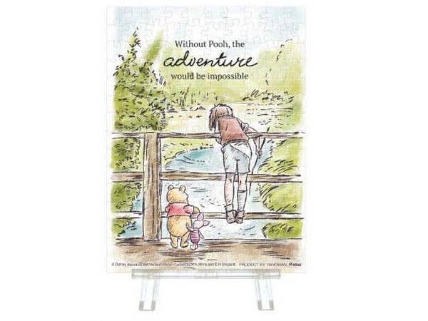 Petit Pu Lier Clear: Disney Riverside Memory / Winnie the Pooh With Easel 150pcs (7.6 x 10.2cm)