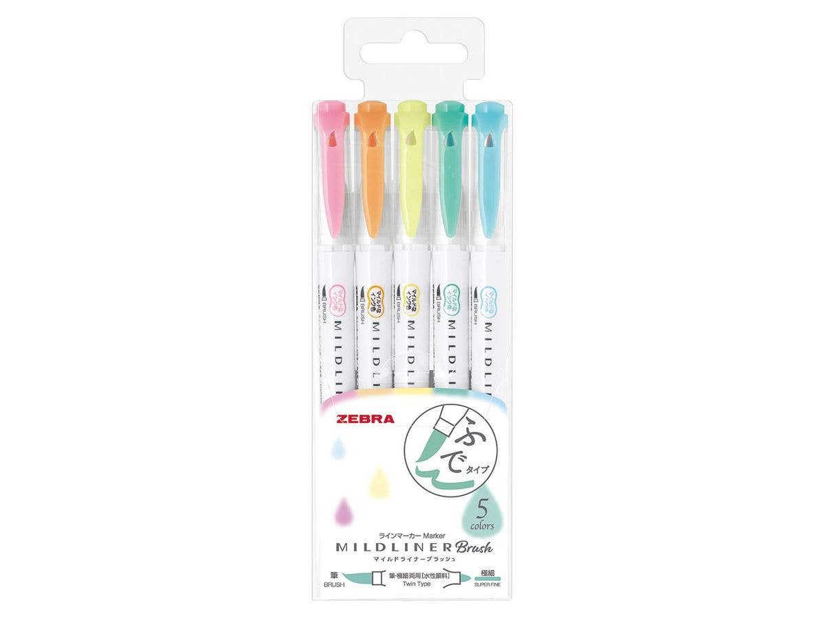 Mild Liner Brush Honnori Fluorescent 5 Colors