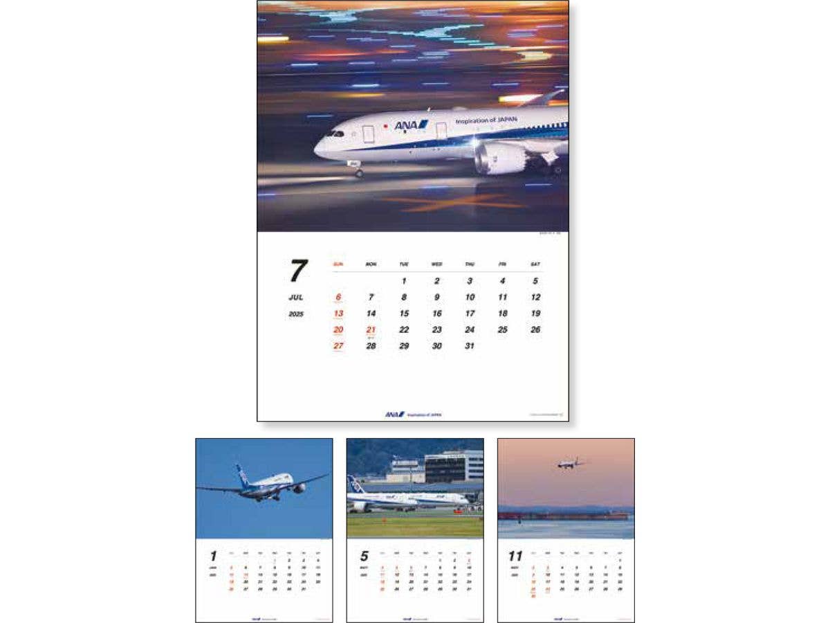 2025 Wall Hanging ANA 787 Calendar